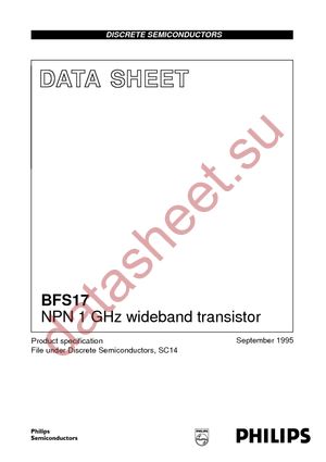 BFS17 T/R datasheet  